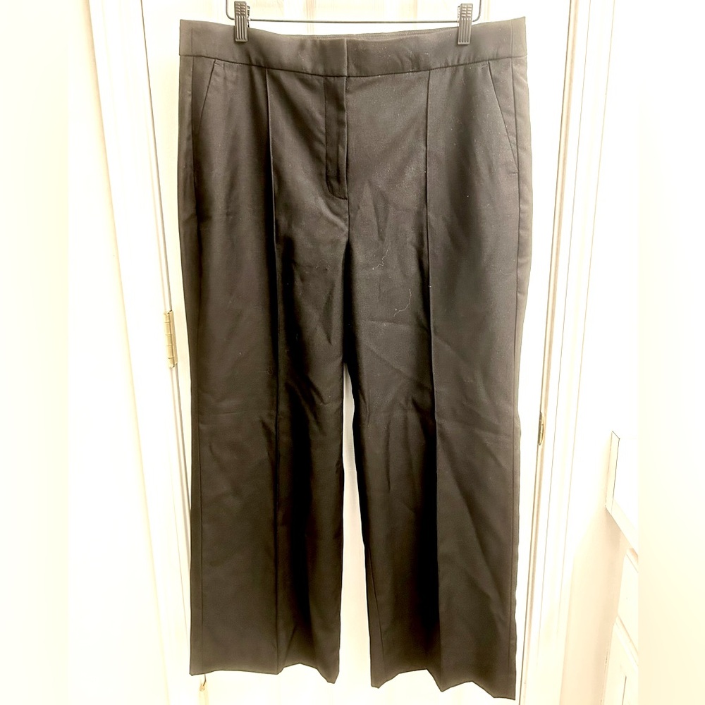 NWT J Crew Full-length wide-leg tuxedo pant in Italian wool